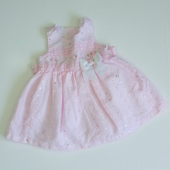 baby pink gingham dress
